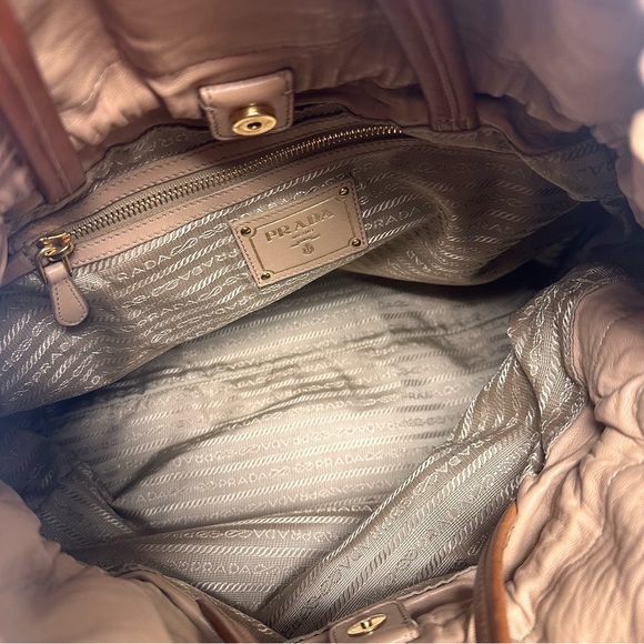 Prada Nappa Leather Drawstring Tote - Picture 10 of 14